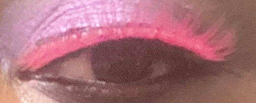 Dark pink lashes