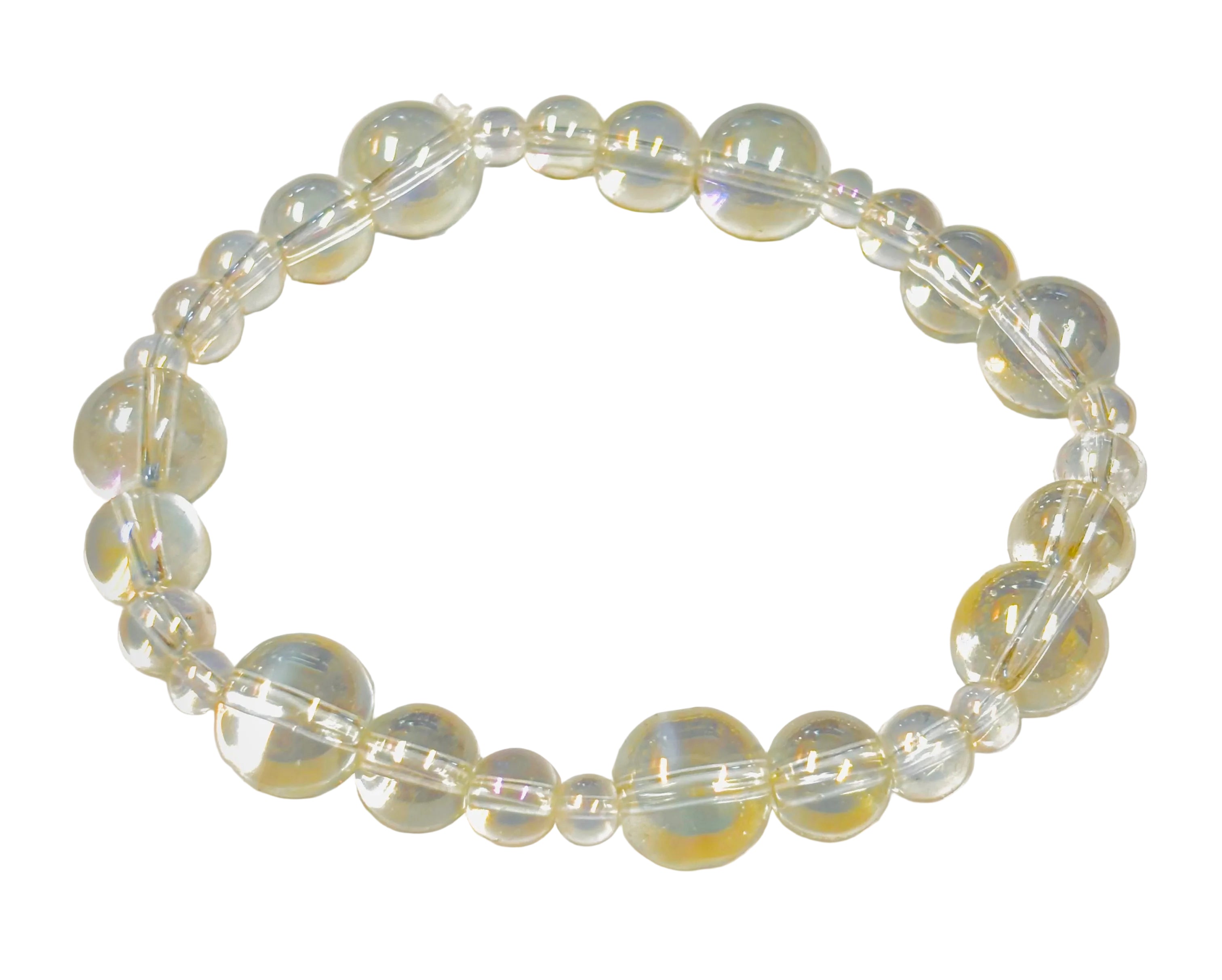 Clear beaded bracelet