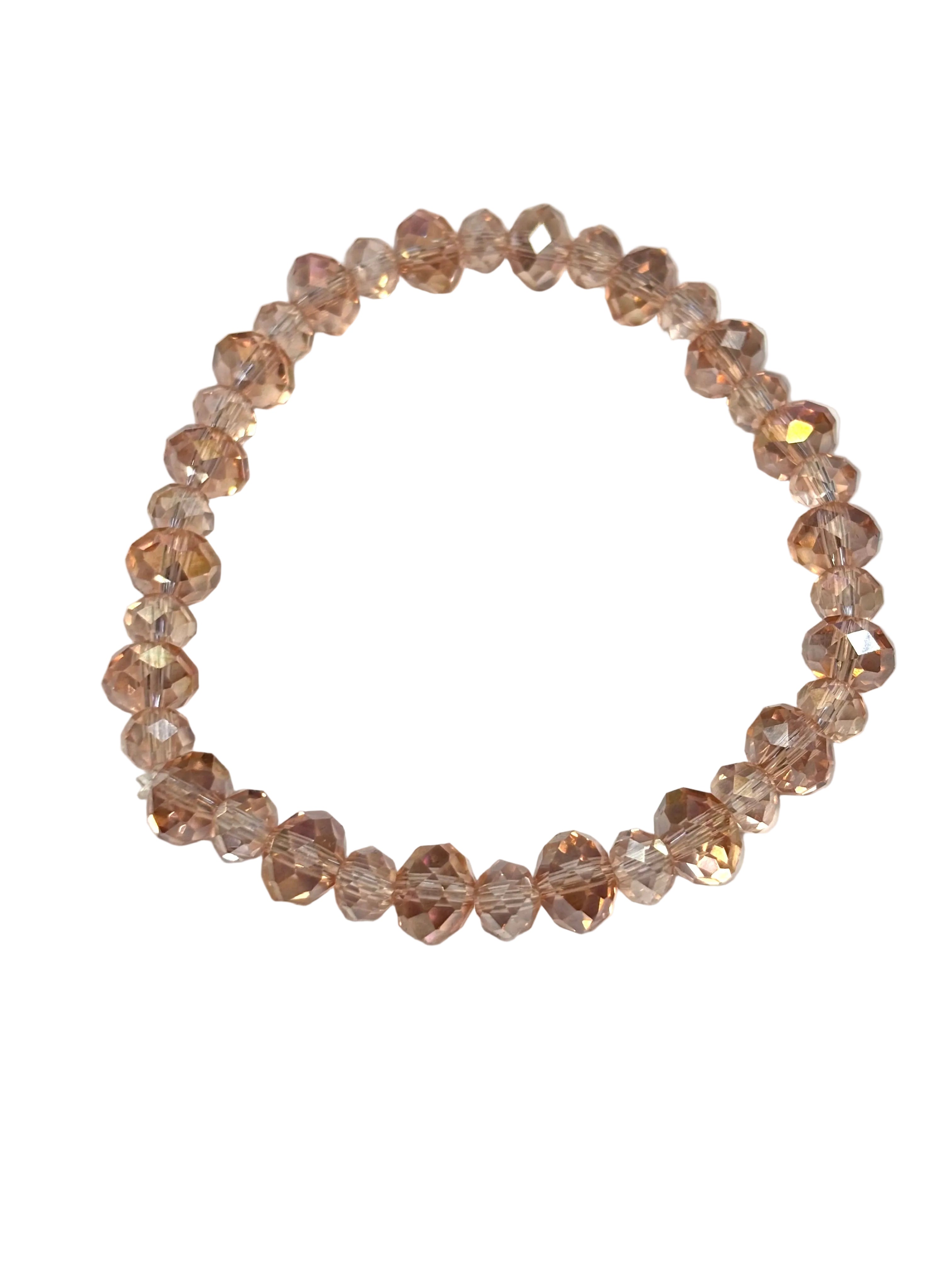 Rose gold beaded bracelet
