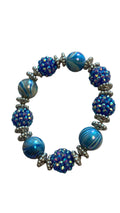 Blue bling chunky bracelet