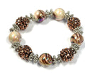 Brown bling chunky bracelet