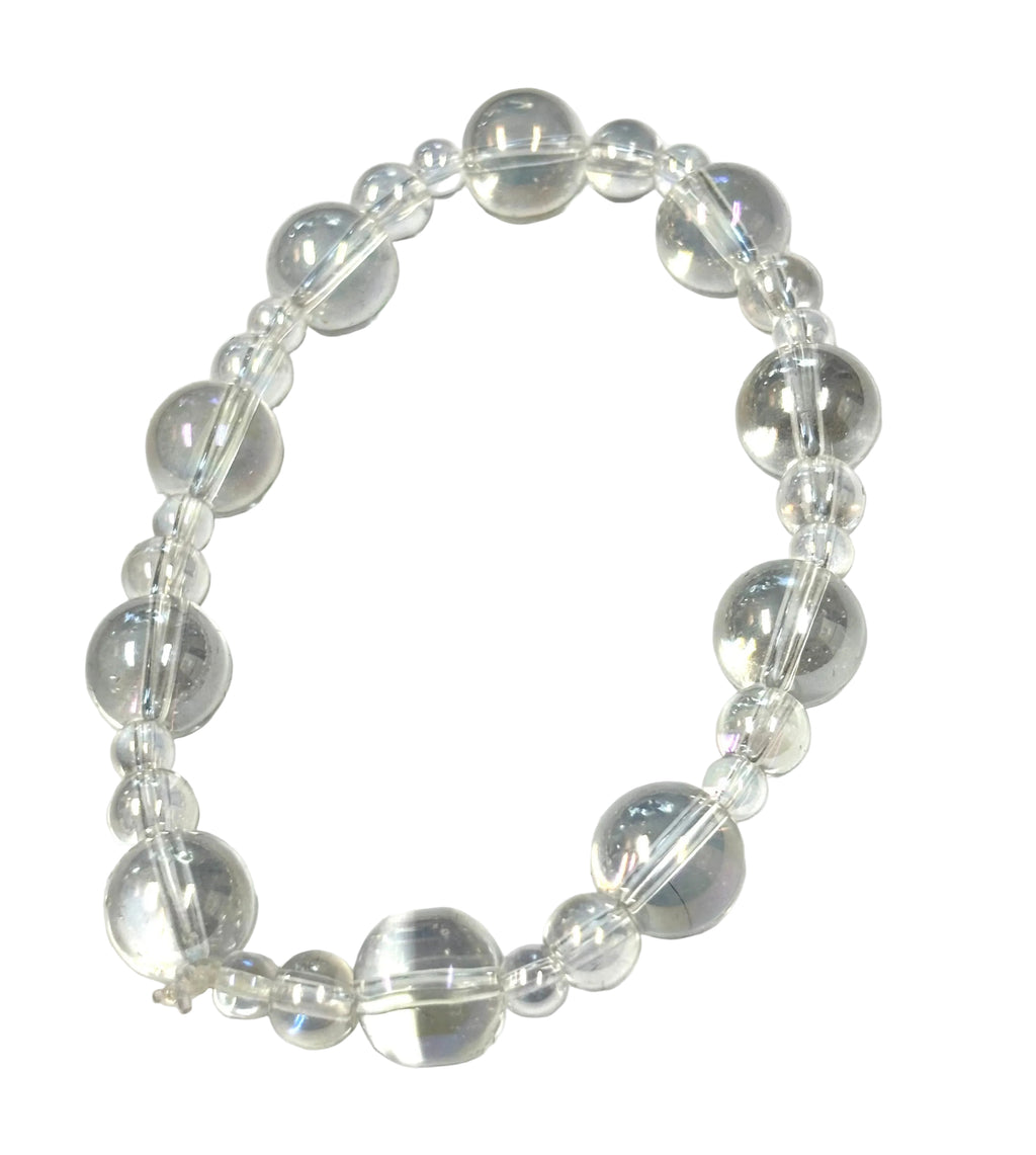 Clear beaded bracelet