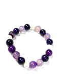 Amethyst beaded bracelet