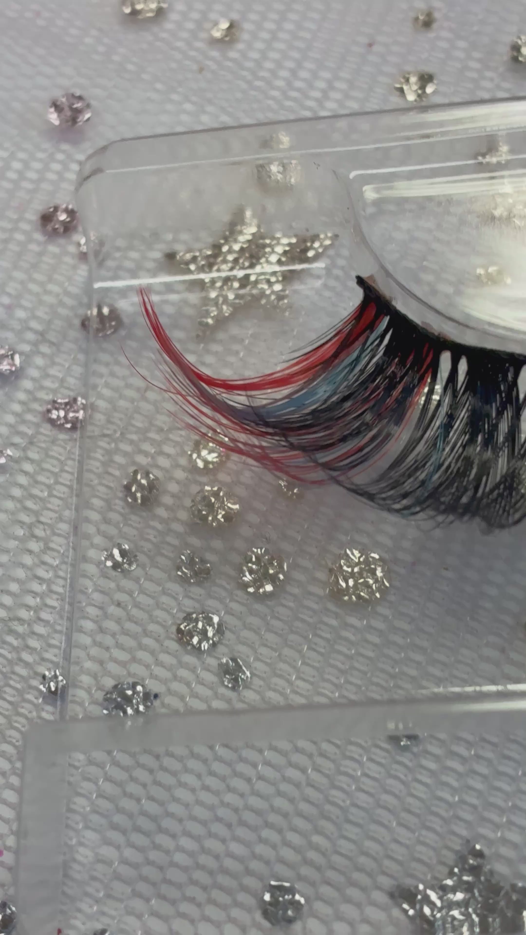 Pop of color lashes